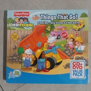 Fisher Price Little People: More Things That Go! (CD + DVD) 2-Disc Set (NEW)